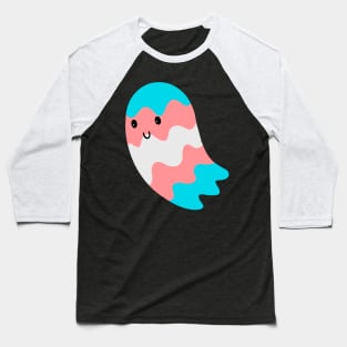 Trans Pride Ghost Baseball T-Shirt